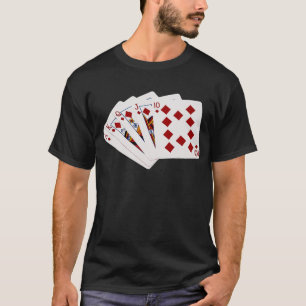 Poker Hands - Royal Flush - Diamonds Anzug T-Shirt