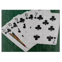 Poker Hands - Straight Flush - Clubs Anzug