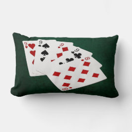 Poker Hands - vier von einer Art - neun und acht Lendenkissen