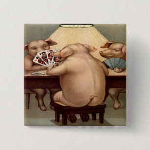 Poker Hog: Arkansas-Kartenhai Button