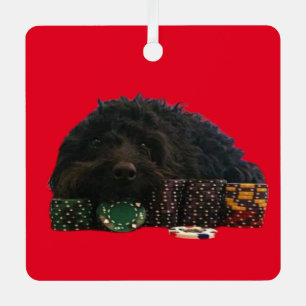Poker Hunde Metallverzierung Ornament Aus Metall