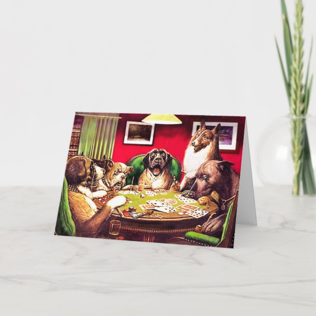 Poker-Hunde:  Waterloo Karte (Vorderseite)