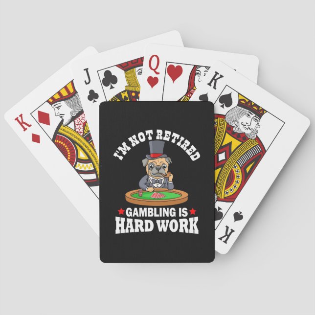 Poker Ich bin nicht müde Spielkarten (Rückseite)