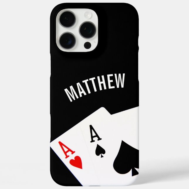 Poker iPhone 16 Pro Max Hülle (Rückseite)