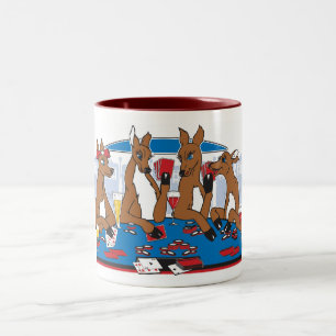 Poker Junggeselinnen-Abschied Zweifarbige Tasse