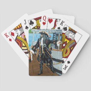 Poker kardiert w-Porträt von Kapitän Jim Studley Spielkarten