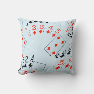 Poker, Karo und Knospen, Drehkreuz Kissen