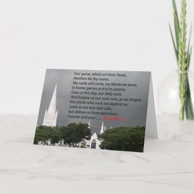 Poker Karte (Vorderseite)