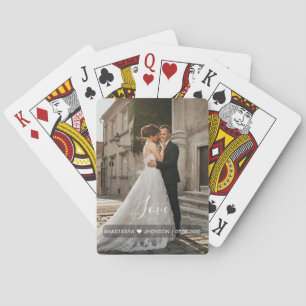 Poker-Karte für benutzerdefinierte Foto-Liebe-Skri Spielkarten