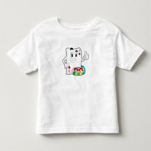 Poker-Karte mit Poker-Chips Kleinkind T-shirt