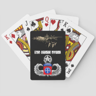 Poker-Karten der 82. im Flugzeug Division Spielkarten