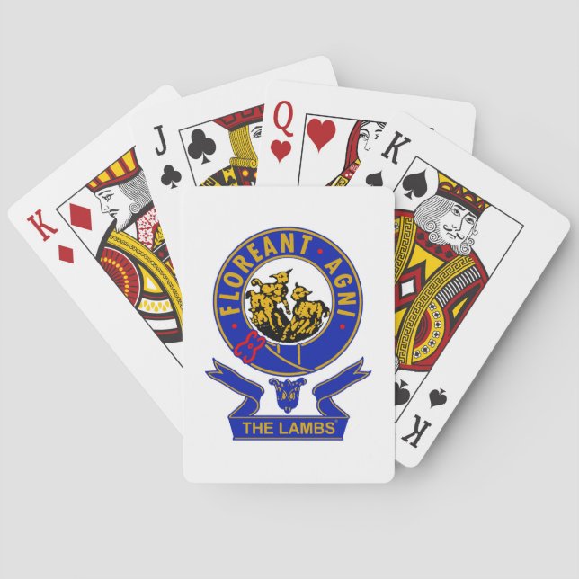 Poker-Karten für Lamm-Logos Spielkarten (Rückseite)