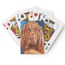 Poker Karten mit Bluthund spielen