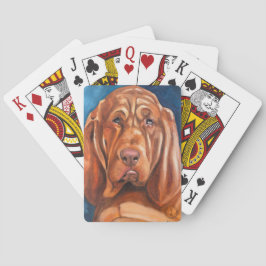 Poker Karten mit Bluthund spielen Spielkarten