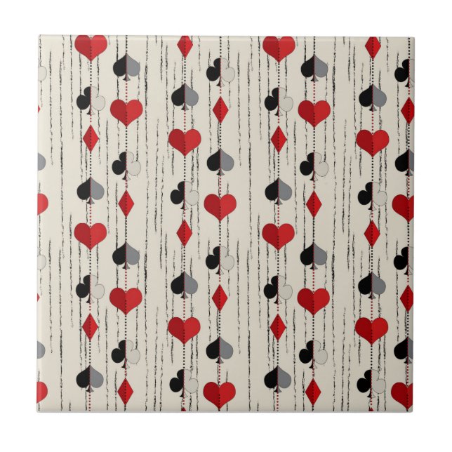 Poker Kartensymbol Fliese (Vorderseite)