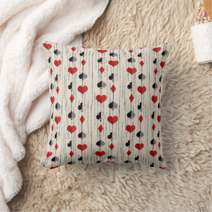 Poker Kartensymbol Kissen