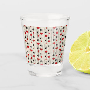 Poker Kartensymbol Schnapsglas