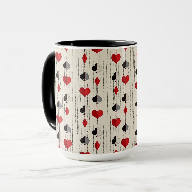 Poker Kartensymbol Tasse (Vorderseite Links)
