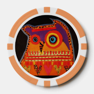 Poker-Kichen/Orangenstreifen mit Coolem Schale Pokerchips
