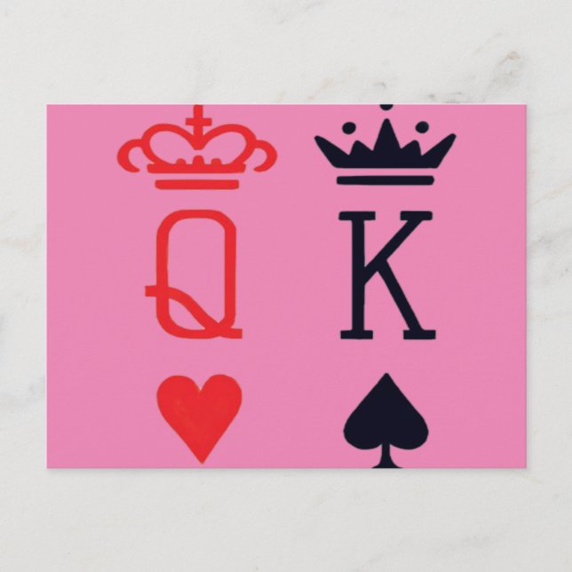 Poker King Postkarte (Vorderseite)