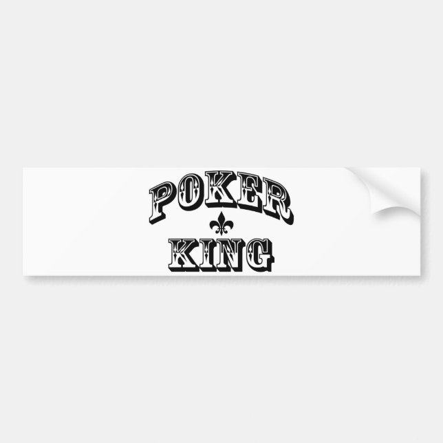 Poker-König Autoaufkleber (Vorne)