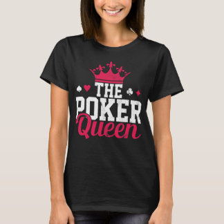 Poker Königin Prinzessin Mädchen T-Shirt