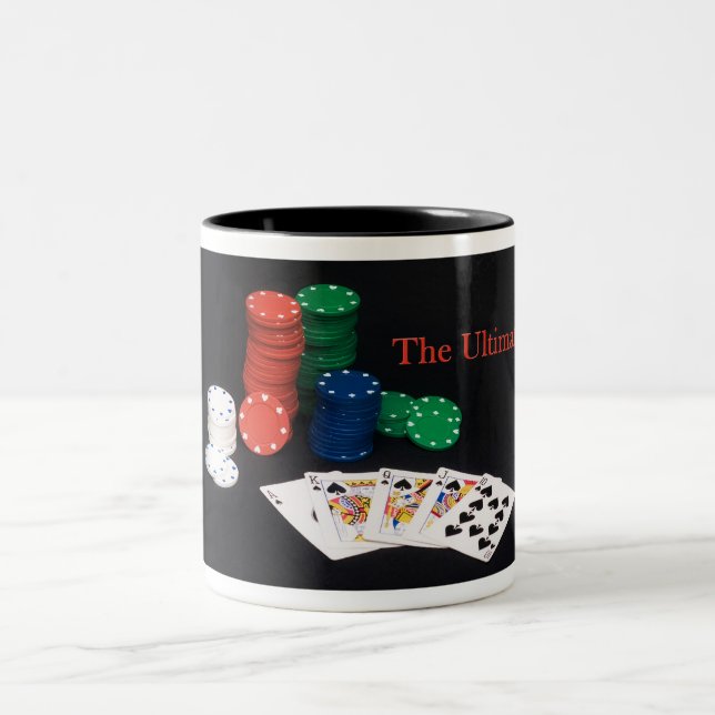 Poker-königliches Erröten Zweifarbige Tasse (Mittel)