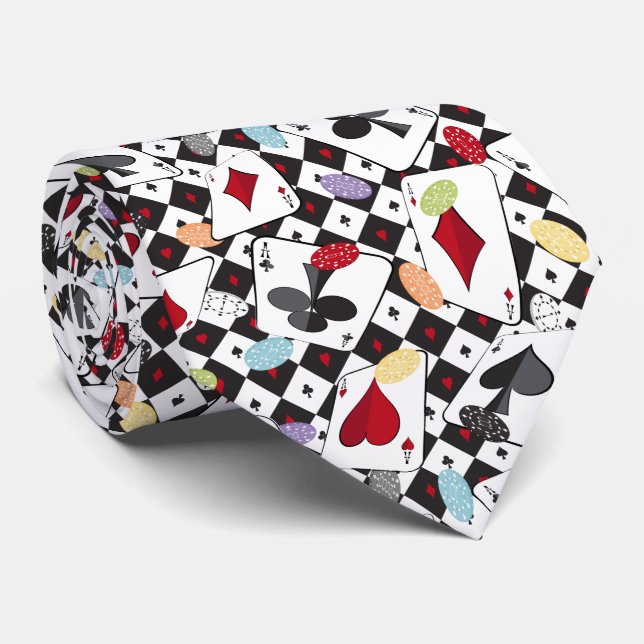 Poker Krawatte (Gerollt)