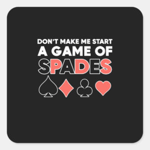 Poker lassen mich kein Spiel starten Quadratischer Aufkleber