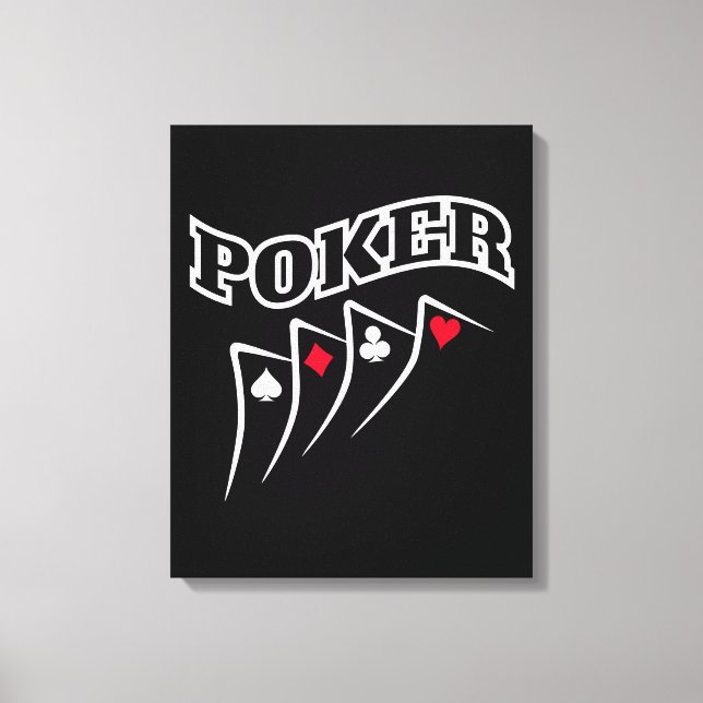 Poker Leinwanddruck (Vorderseite)