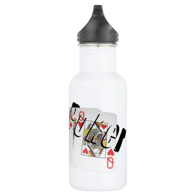 Poker, Logo, Damen, Trinkflasche (Rechts)