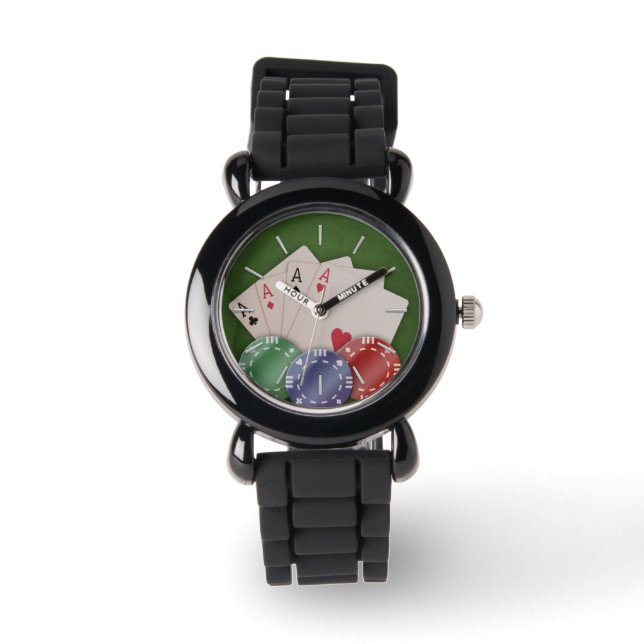 Poker Mania Armbanduhr (Vorderseite)