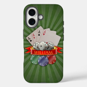 Poker Mania - Karten, Dices, Chips iPhone 16 Hülle