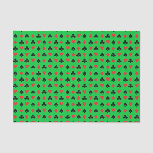 Poker Mini-Card-Anzug Seidenpapier (Vorderseite)