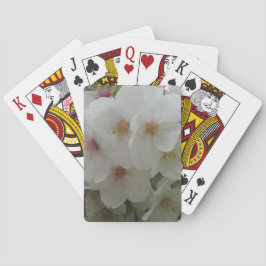 Poker mit weißer Blume Spielkarten