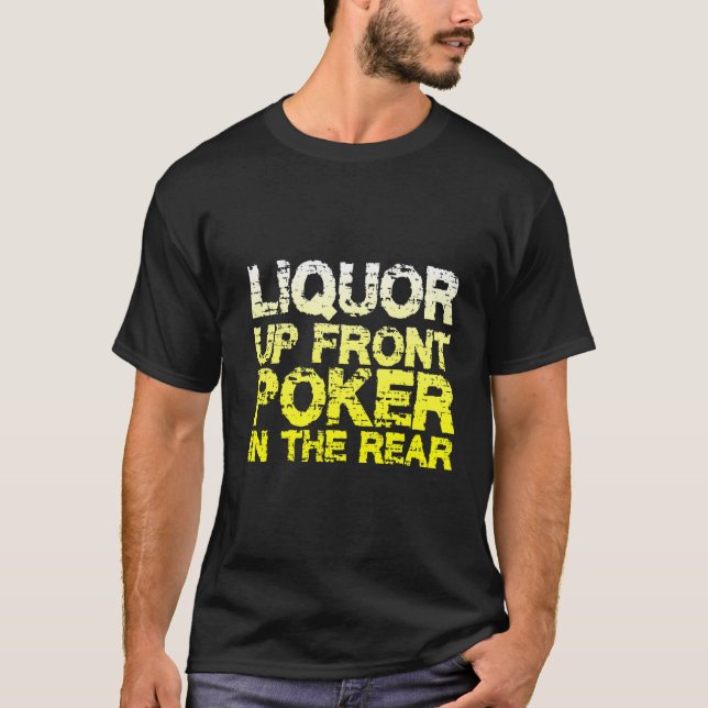 Poker nach oben hinten T-Shirt (Vorderseite)