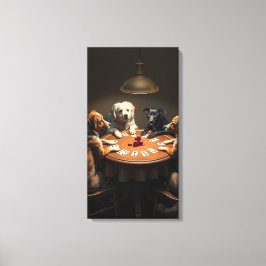Poker Nacht Leinwanddruck