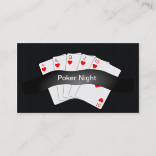 Poker-Nachtladen Chubby Geschäfts-Karte ein Visitenkarte