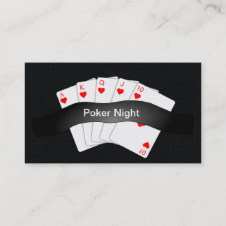 Poker-Nachtladen Chubby Geschäfts-Karte ein Visitenkarte