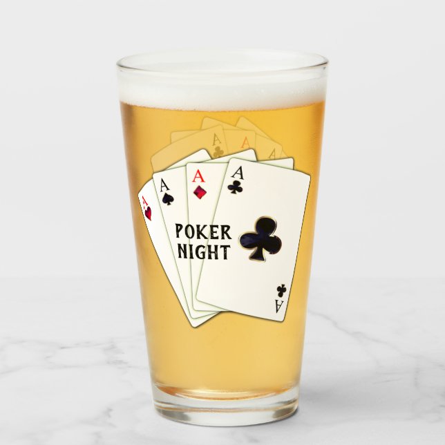 Poker Night Aises Glas (Vorne (Gefüllt))