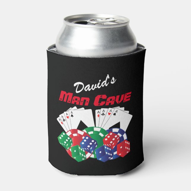 Poker Night at Man Cave Dosenkühler (Kanne Vorderseite)