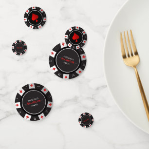 Poker Night Bachelor Party Las Vegas Dekoration Konfetti