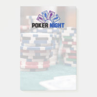 Poker Night mit Spielkarten und Poker Chips