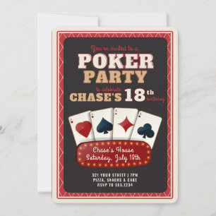 Poker Party Einladung