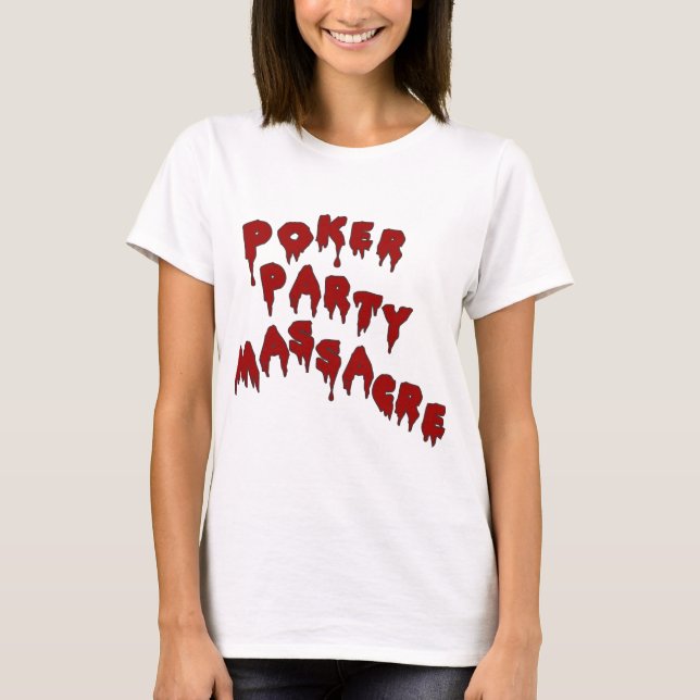 Poker-Party T-Shirt (Vorderseite)