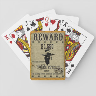 Poker Pete Reward Poster Spielkarten