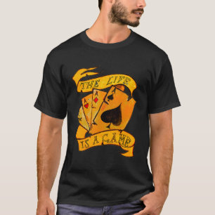 Poker Player 4 Asse Card Game Casino Glücksspiel G T-Shirt