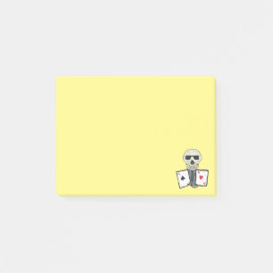 Poker Player Aces Post-it Klebezettel
