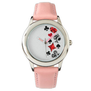 Poker Player Gambler Kartenspielen Anzug Las Vegas Armbanduhr