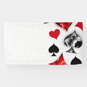 Poker Player Gambler Kartenspielen Anzug Las Vegas Banner